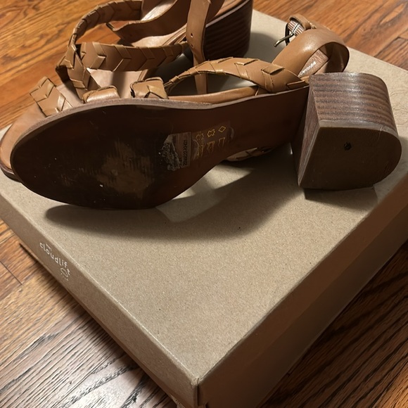 Madewell size 8 1/2 whipstitch heeled sandals - Picture 6 of 6